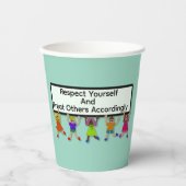 Respect Yourself Paper Cup 紙コップ (正面)