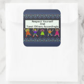 Respect Yourself Sticker スクエアシール (バッグ)