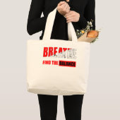 Respira y encuentra el equilibrio  ラージトートバッグ (正面(商品))