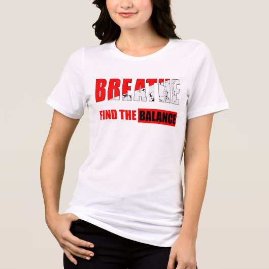 Respira y encuentra el equilibrio Camiseta トライブレンドTシャツ (正面)