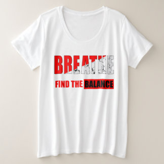 Respira y encuentra el equilibrio Camiseta プラスサイズTシャツ