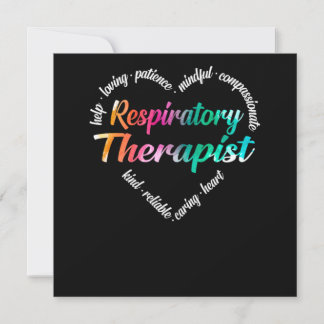 Respiratory Therapist Respiratory Therapist Heart  招待状