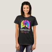 Respiratory Therapy RT Therapist Tie Dye Lungs Cut Tシャツ (正面フル)