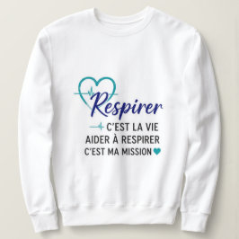 Respirer, c’est la vie ❤️ | Hommage aux inh. スウェットシャツ