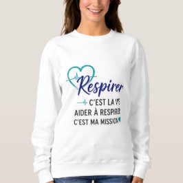 Respirer, c’est la vie ❤️ | Hommage aux inh. スウェットシャツ