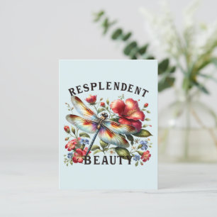resplendent美しい – ドラゴン芸術的フライ ポストカード