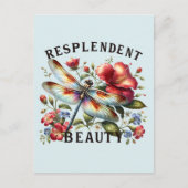 resplendent美しい – ドラゴン芸術的フライ ポストカード (正面)