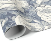 Resplendent Rose Blossom Vintage Gift Wrap ラッピングペーパー (ロールコーナー)
