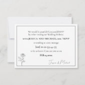 RESPONDオンラインのタイムレス開花 出欠カード (裏面)