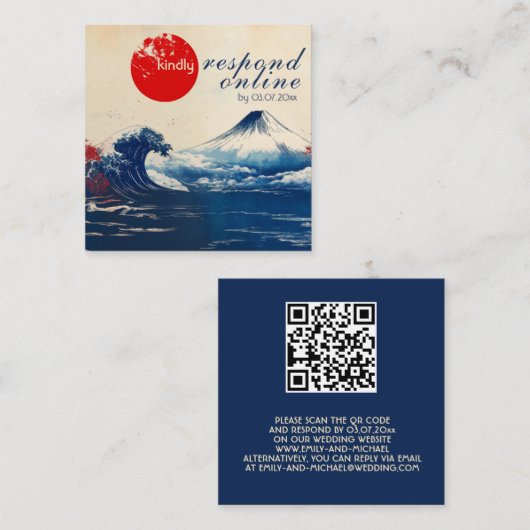 RESPONDオンラインジャポネスク調和と富士 エンクロージャーカード (正面/裏面)