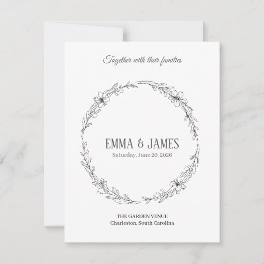 Response Card 出欠カード (正面)