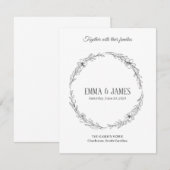 Response Card 出欠カード (正面/裏面)