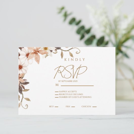 Response Card 出欠カード (スタンド正面)