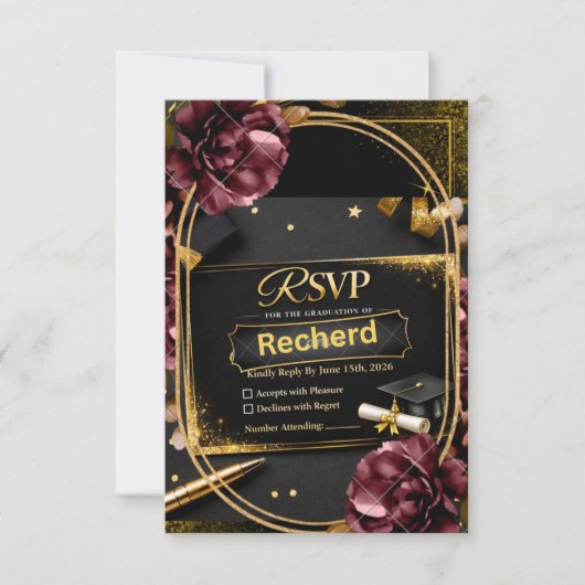 Response Card 出欠カード (正面)