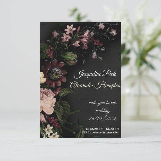 Response Card 出欠カード (スタンド正面)