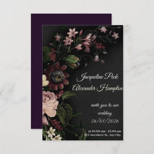 Response Card 出欠カード (正面/裏面)