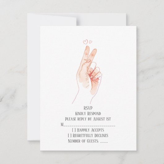 Response Card 出欠カード (正面)