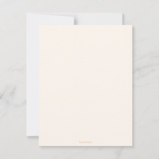 Response Card 出欠カード (裏面)