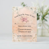 Response Card 出欠カード (スタンド正面)