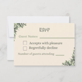 Response card wedding  出欠カード
