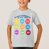 Responsibility Kidsの基本Tシャツ Tシャツ (正面)