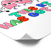 Resratory Therast Valentine’s Day Design Lung Squa ポスター (角)