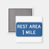 Rest Area Road Sign マグネット (正面/裏面)