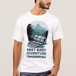 Rest Easy Adventure Tomorrow Camping Design Tシャツ