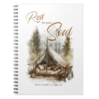 Rest For Your Soul Christian Boho Journal ノートブック