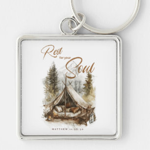 Rest For Your Soul Christian Boho Keychain キーホルダー
