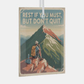 Rest If You Must, But Don't Quit ガラスオーナメント (正面右)