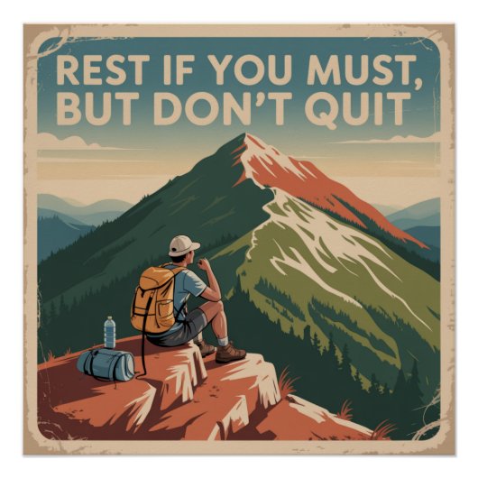 Rest If You Must, But Don't Quit ポスター (正面)
