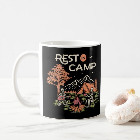 Rest in Camp コーヒーマグカップ (ドーナツ)