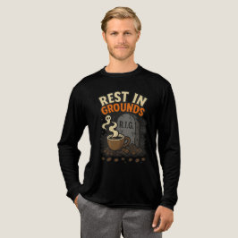 Rest In Grounds Spooky Coffee Lover Halloween トライブレンドＴシャツ