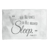 REST IN JESUSクリスチャン引用文グレー枕ケースセット 枕カバー (正面右)