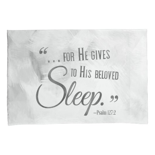 REST IN JESUSクリスチャン引用文グレー枕ケースセット 枕カバー (正面右)