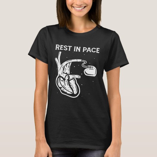 Rest In Pace Open Heart Surgery Bypass Pacemaker Tシャツ (正面)