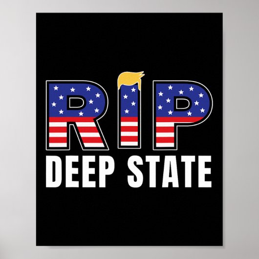 Rest In Peace深い州おもしろいトランプ大統領はこう言う ポスター (正面)