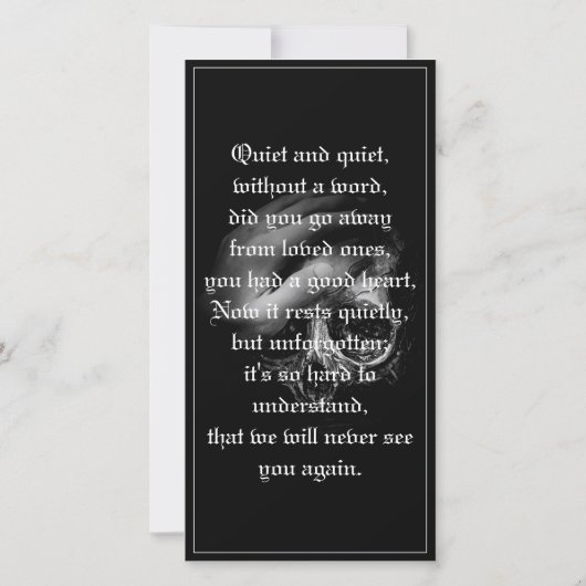 Rest in Peace私の友人 (裏面)