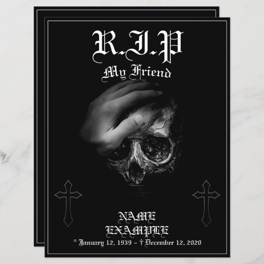 Rest in Peace私の友人 (正面/裏面)