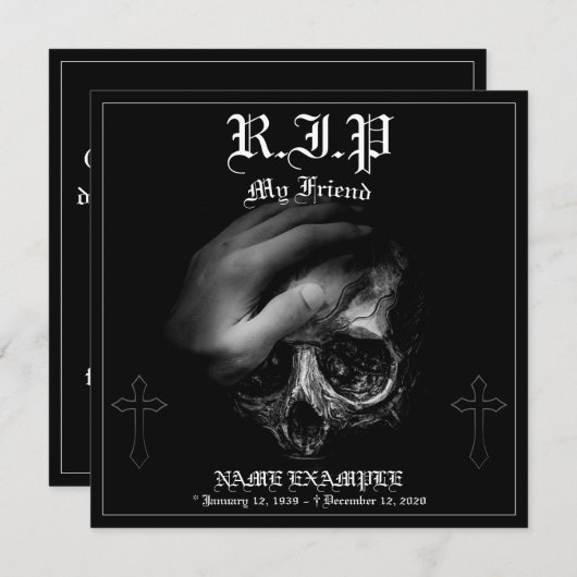 Rest in Peace私の友人 (正面/裏面)