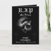 Rest in Peace私の友人 カード (正面)