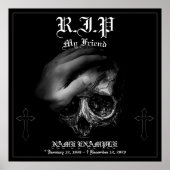 Rest in Peace私の友人 ポスター (正面)