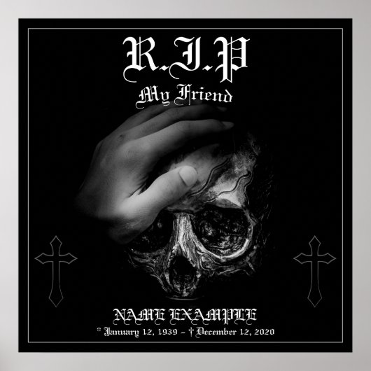 Rest in Peace私の友人 ポスター (正面)