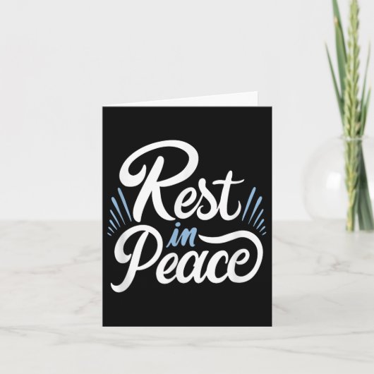 Rest In Peace Humor And Motivation To Keep Pushing カード (正面)