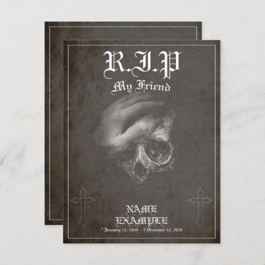 Rest in Peace my Friend -ヴィンテージ (正面/裏面)