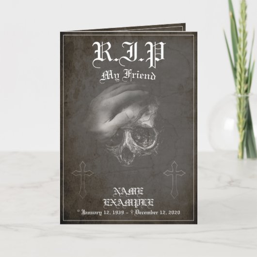 Rest in Peace my Friend -ヴィンテージ カード (正面)