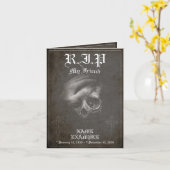 Rest in Peace my Friend -ヴィンテージ カード (黄色い花)