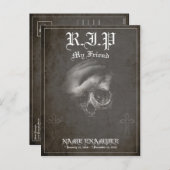 Rest in Peace my Friend -ヴィンテージ シーズンポストカード (正面/裏面)