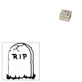 Rest in Peace tombstoneイラストレーションスタンプ ラバースタンプ (押印)
